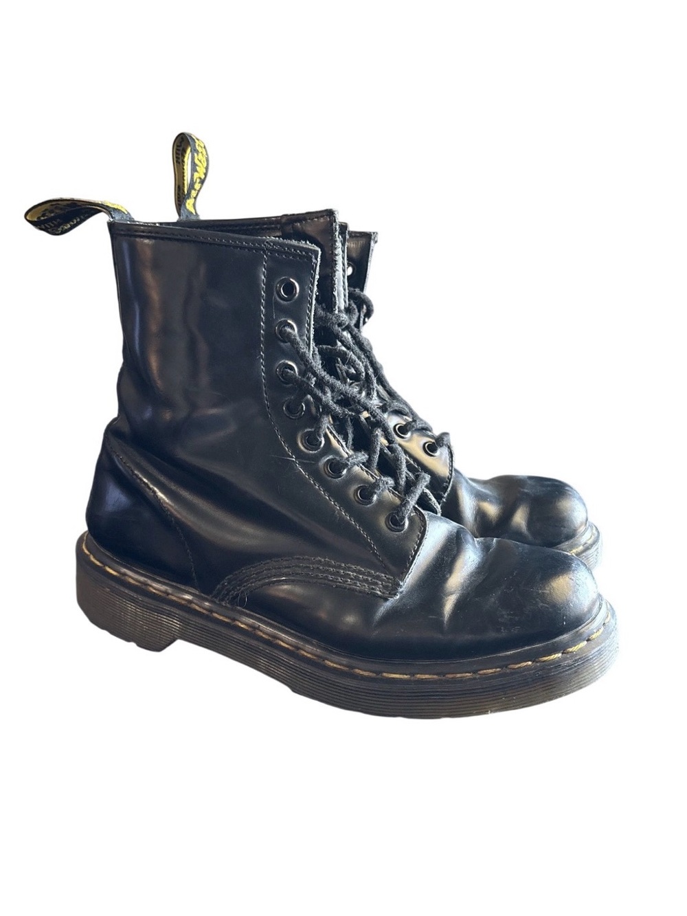 Dr. Martens Black Leather 8-Eye Combat Boots